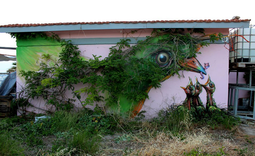 Quando la Street Art si fonde con l'ambiente