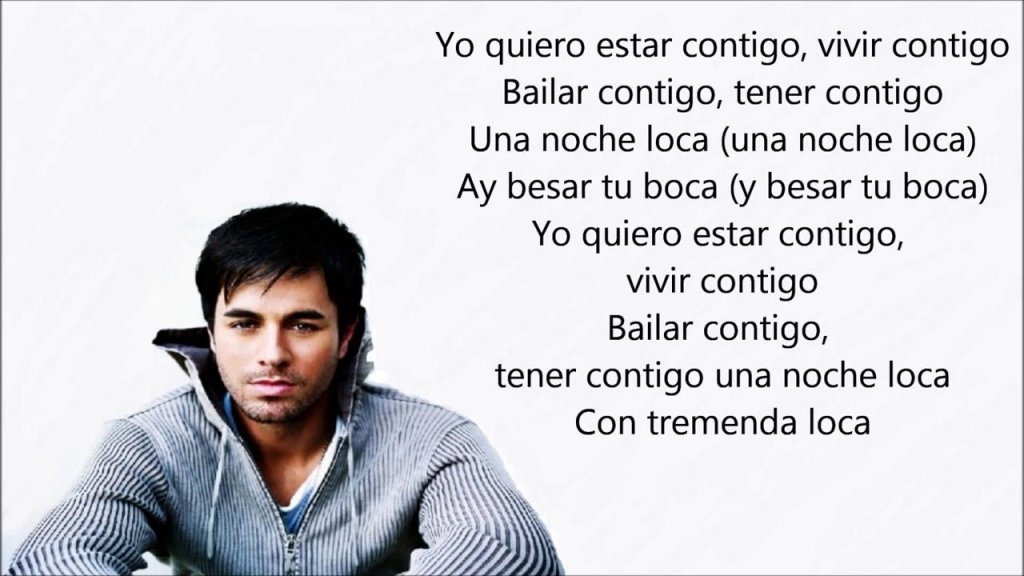 Traduzione di "Bailando" di Enrique Iglesias.