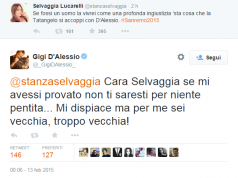 Gigi D’Alessio contro Selvaggia Lucarelli su Twitter