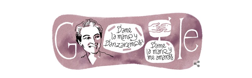 Gabriela Mistral, è per la poetessa cilena il doodle di Google