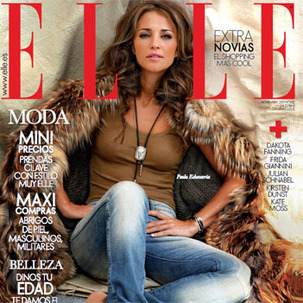 Paula Echevarria sulla copertina di 'Elle'