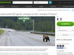 Leonardo DiCaprio e l’Oscar, il tormentone finisce su Groupon