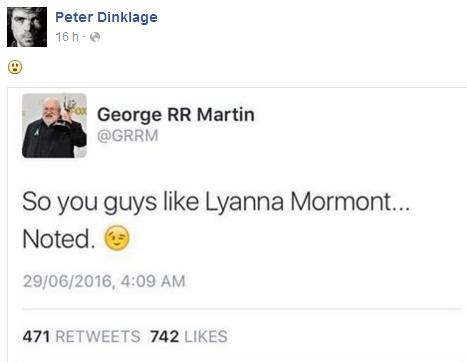Game of Thrones, Martin 'condanna' Lyanna Mormont: ma è una bufala