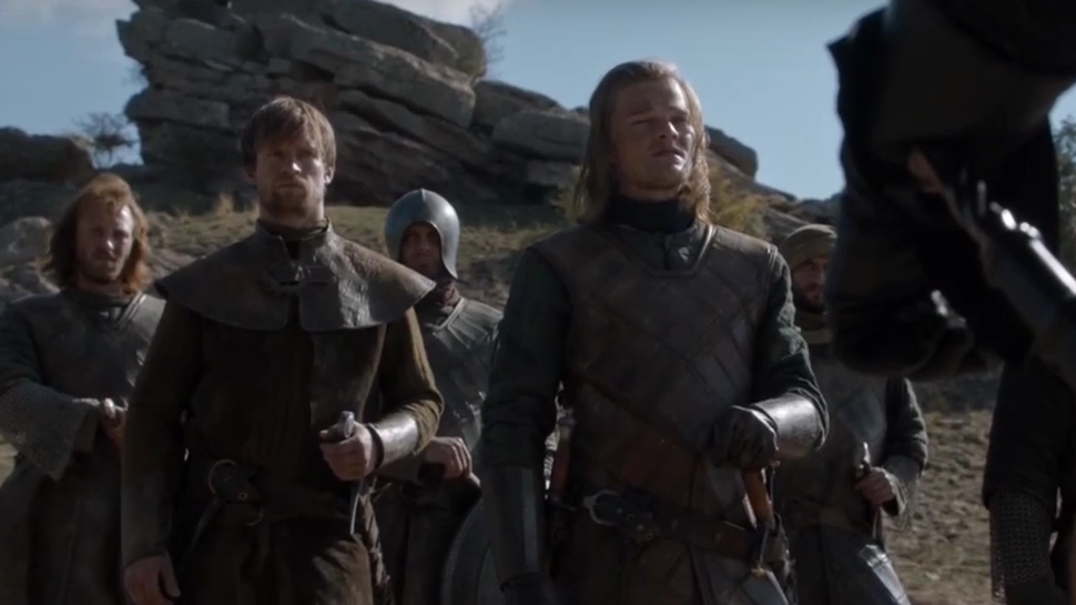 Howland Reed e Ned Stark nella visione di Bran 