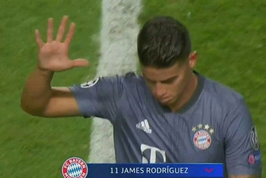 James Rodriguez manita Benfica