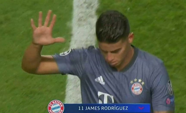 James Rodriguez manita Benfica