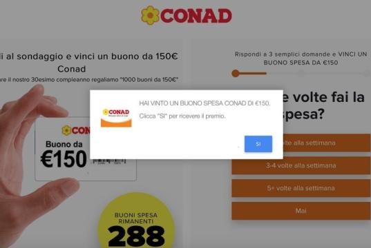 Whatsapp 150 euro conad